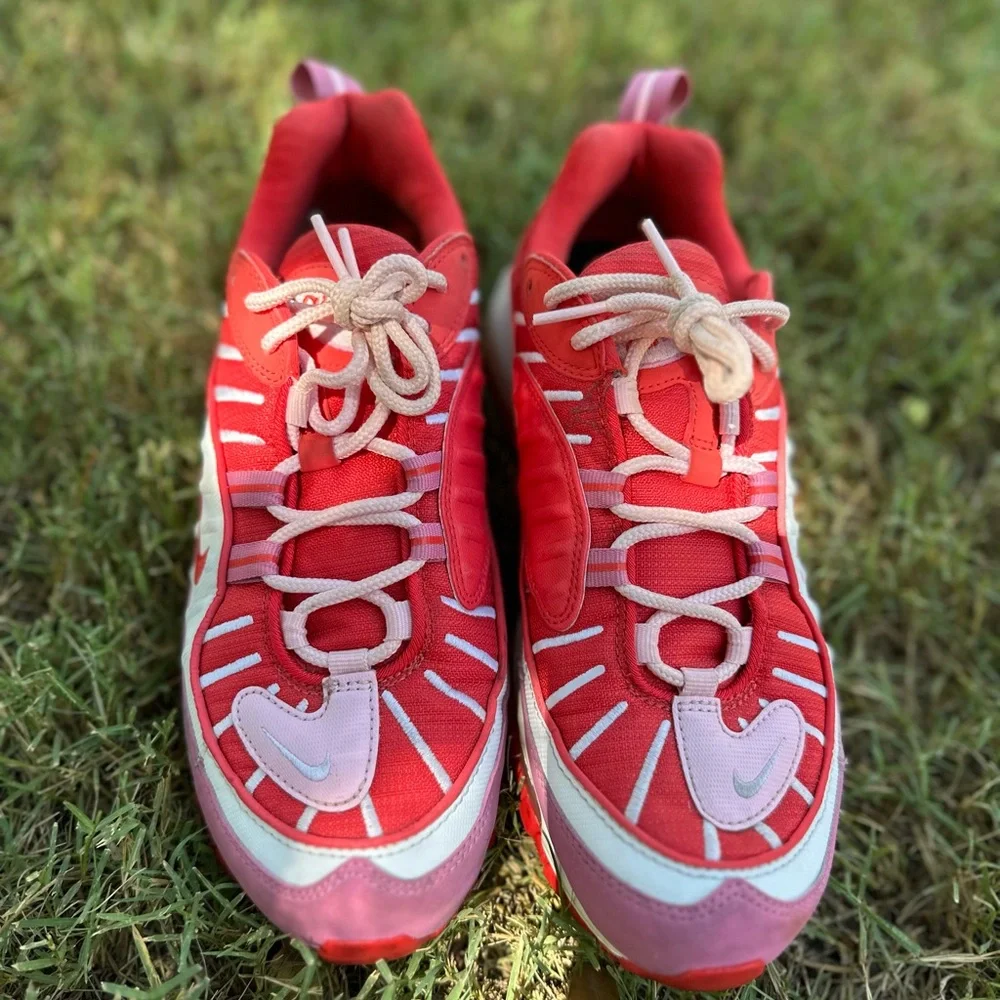 Nike Air Max 98 Red‎ and Pink Shoes